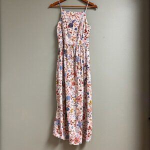 Old‎ Navy Womens Cottagecore Prairie Midi Dress Size M Tall Floral Boho Peasant